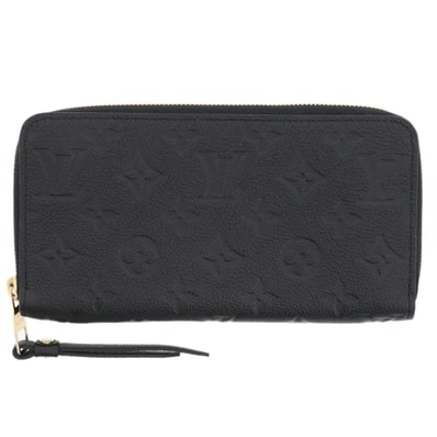 LOUIS VUITTON ルイ・ヴィトン ジッピー ウォレット 長財布 M61864 モノグラムアンプラント ブラック レディース【中古】