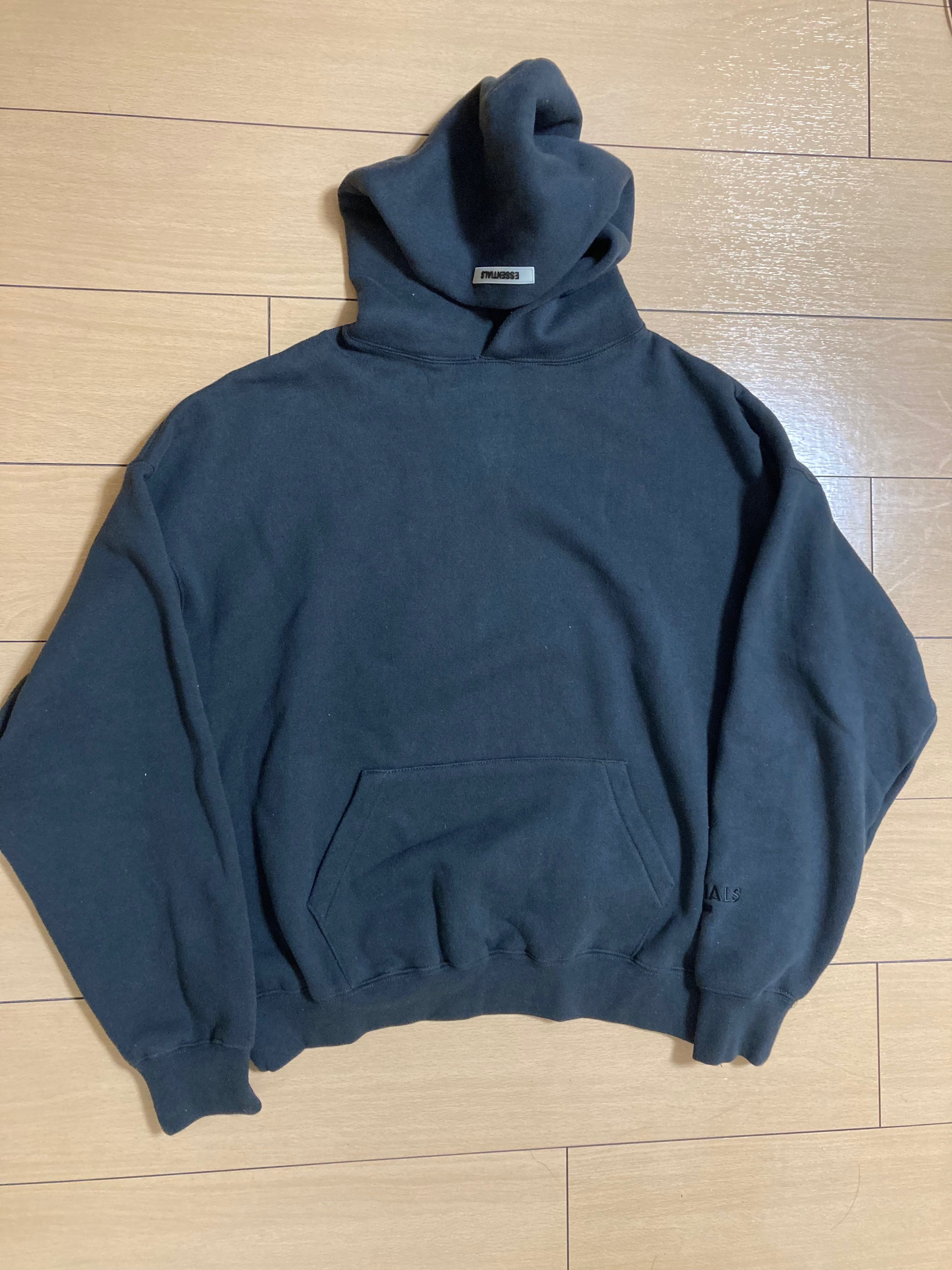FEAR OF GOD ESSENTIALS 3M logo Pullover Hoodie "Black"