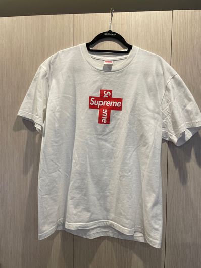 Supreme Cross Box Logo Tee "White"