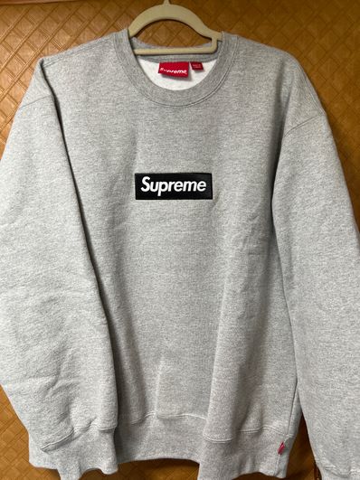Supreme Box Logo Crewneck "Heather Grey" (22FW)