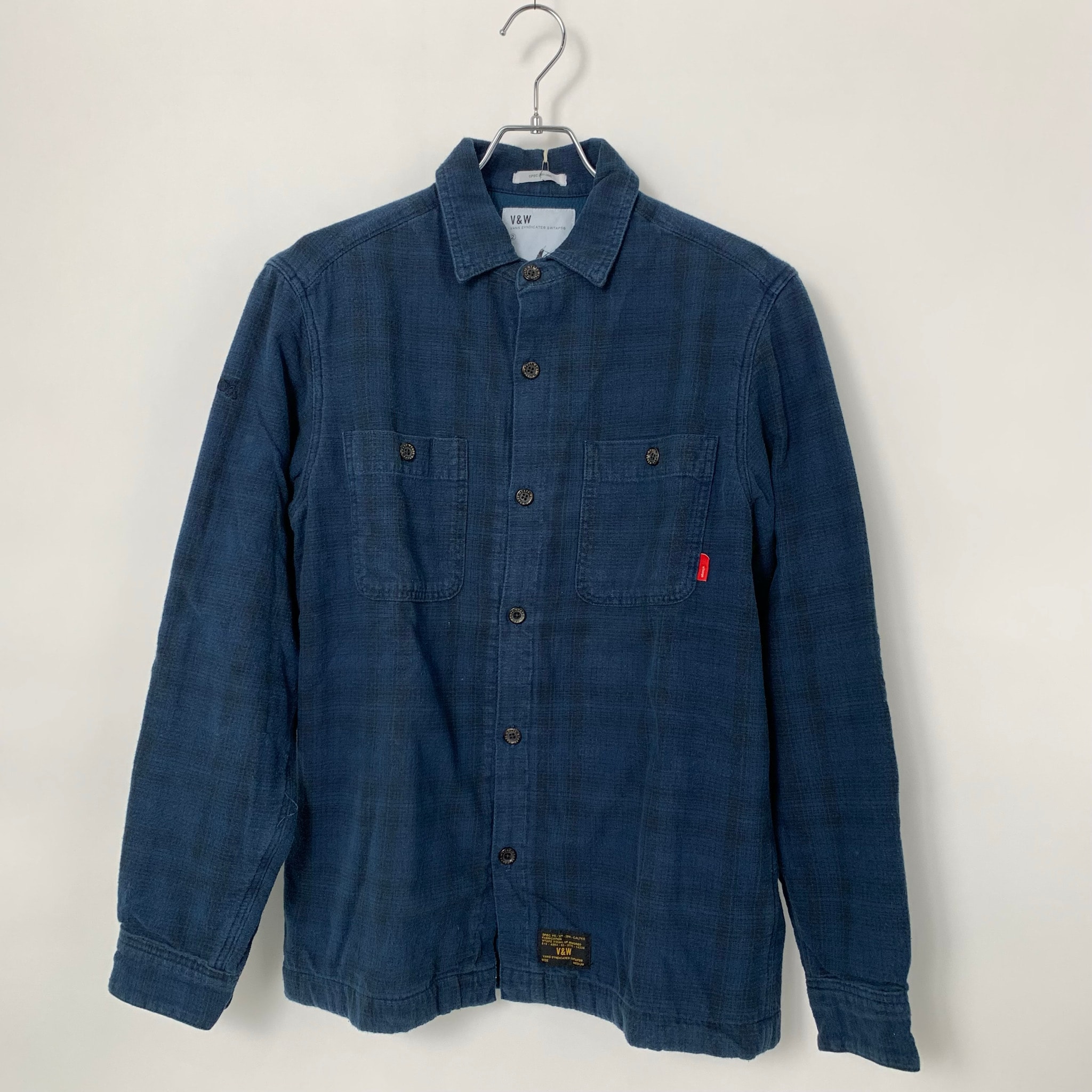 WTAPS×Vans checked cotton 2 pocket long sleeve shirt