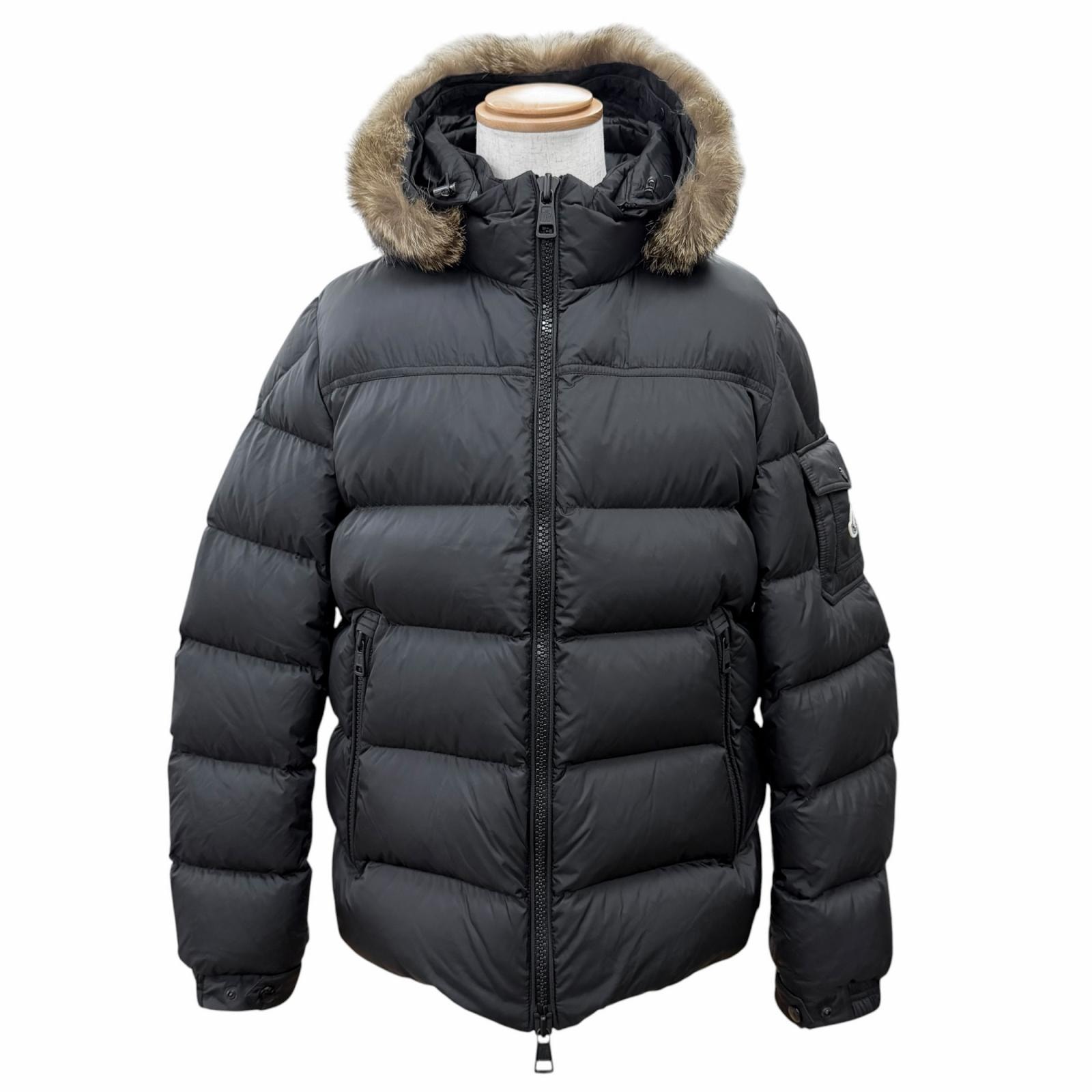 美品 モンクレール ダウンジャケット MARQUE マルク ブラック メンズ 3