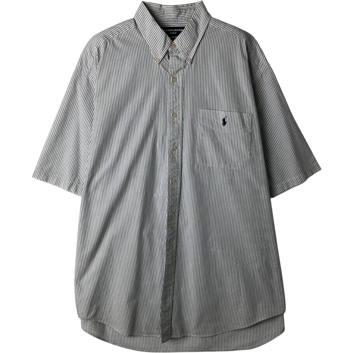 古着 ラルフローレン Ralph Lauren RALPH LAUREN GOLF TILDEN 半袖 ボタンダウン ストライプシャツ メンズXL相当/eaa477553