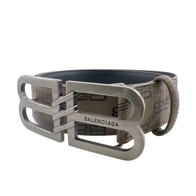 バレンシアガ BALENCIAGA ベルト BBシグネチャー BB シグネチャー ベルト 総柄 680496 ブラウン