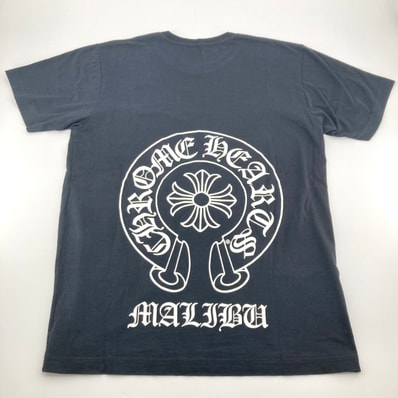 CHROME HEARTS(クロムハーツ) HorseshoeTee マリブ限定 バックホースシュープリント 175/96B M 半袖Tシャツ ブラック