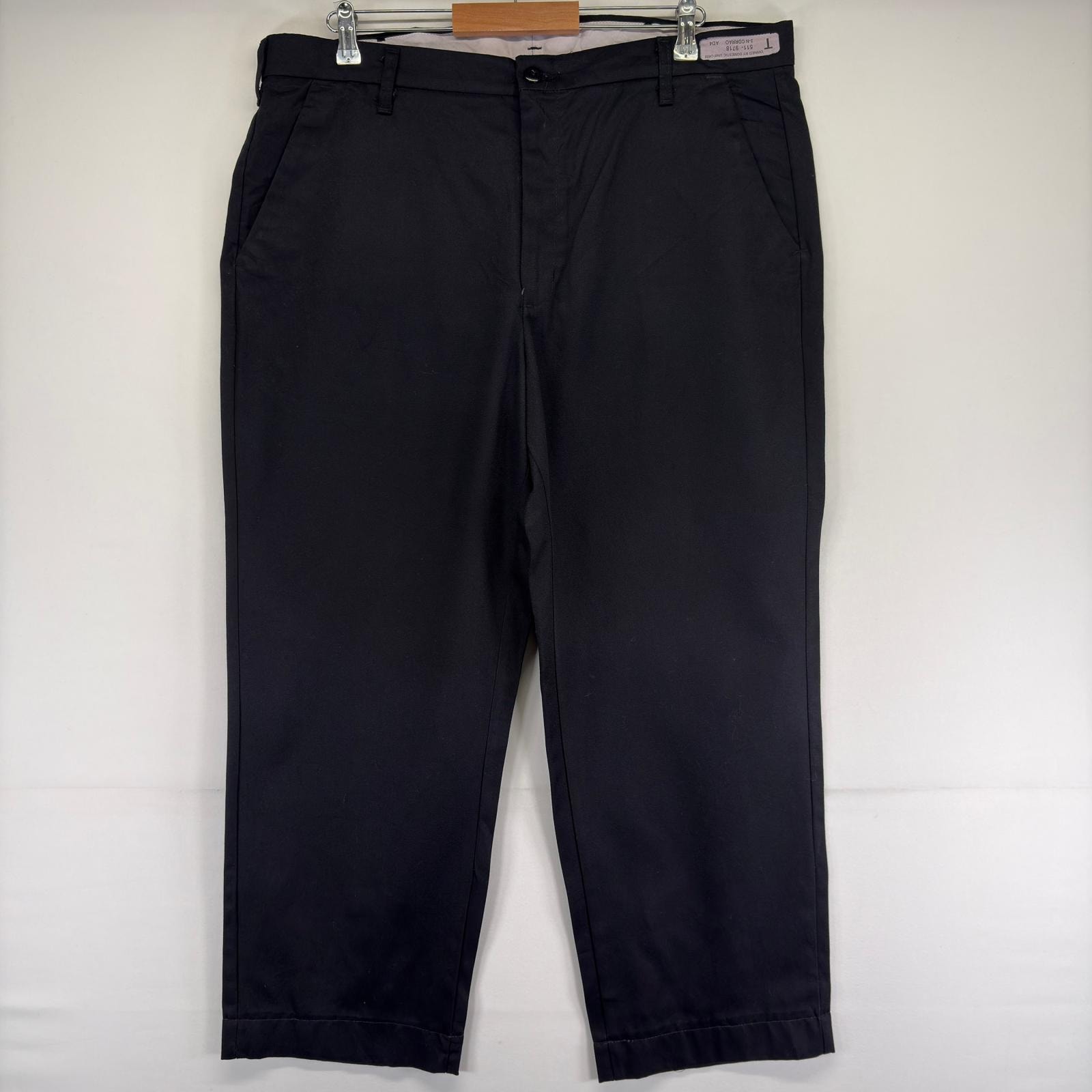 古着 レッドキャップ RED KAP パンツ ワンポイントロゴ 作業着 ワーク ワンポイント 大きいサイズ w40 L36  ブラック メンズ