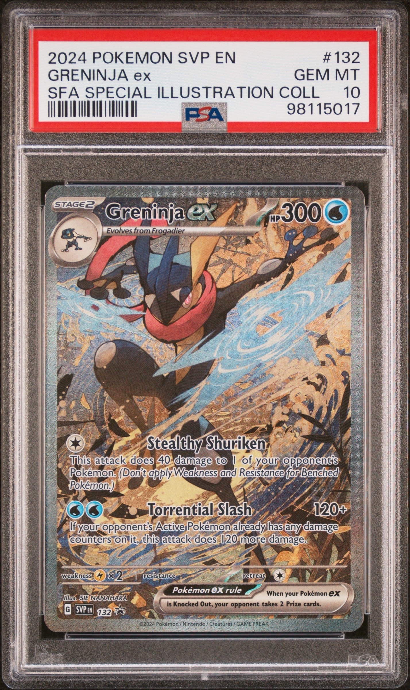【PSA9】ゲッコウガex SVP EN 132 海外浮世絵 Greninja PSA9 Greninja ex SVP EN 132 ゲッコウガ 英語 浮世絵 - メルカリ