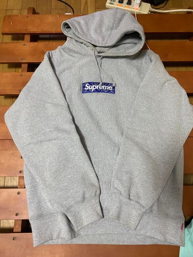Supreme Bandana Box Logo Hooded Sweatshirt "Grey"