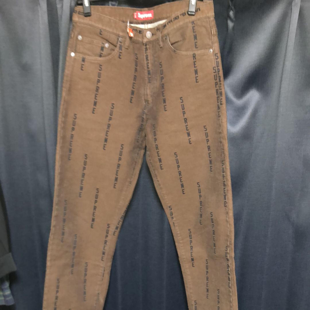 Logo Stripe Jacguard Regular Jean