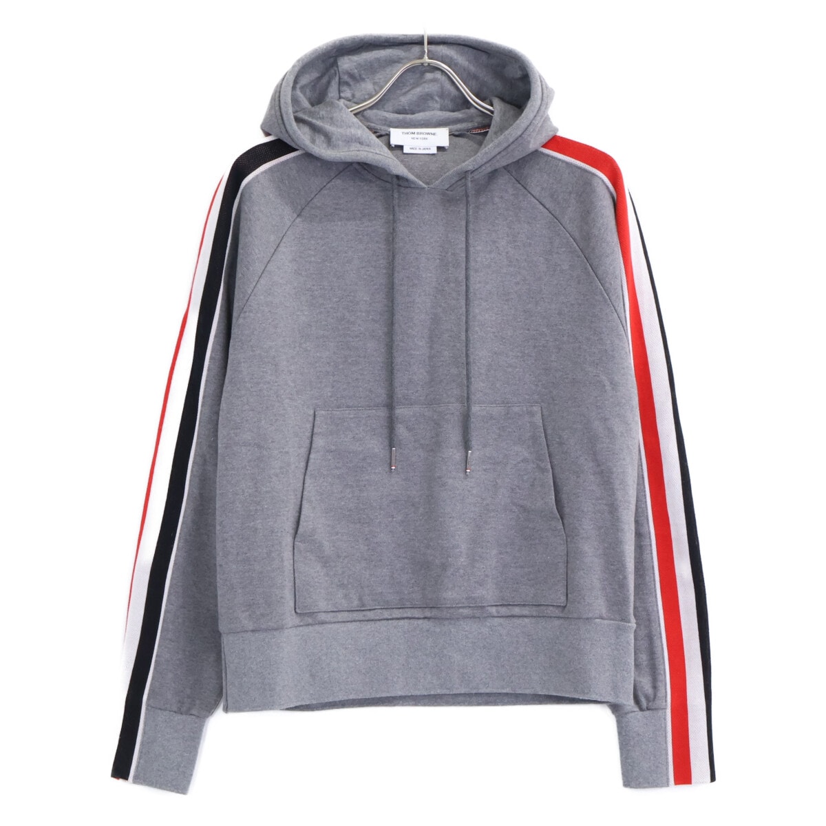 トムブラウン 【美品/国内正規】MJT224A-06168035 サイドトリコロールライン プルオーバー パーカー 1