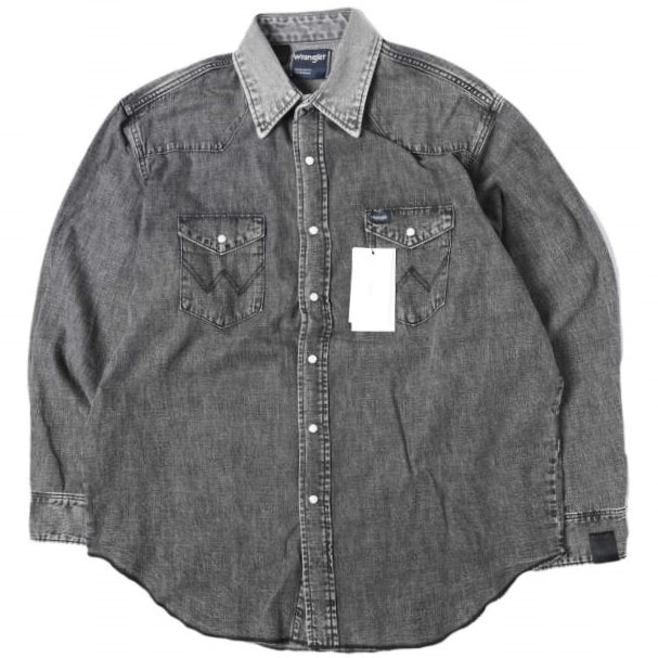 新品 N.HOOLYWOOD COMPILE LINE x Wrangler エヌハリウッド ミスターハリウッド ラングラー 26SS 別注 SHIRT 7.25oz デニムウエスタンシャツ 6261-WR01 peg 38(M) CHARCOAL 長袖