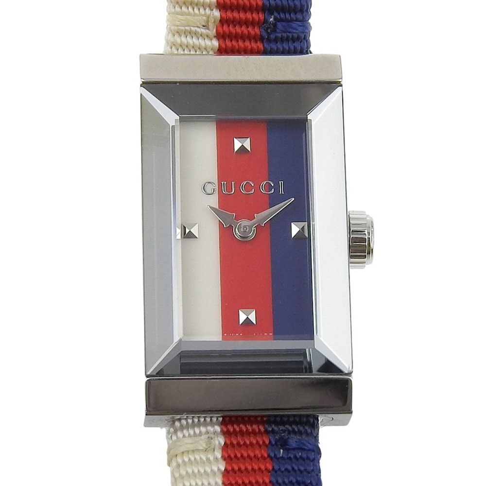 グッチ Gフレーム トリコロール YA147502/147.5 レディース腕時計