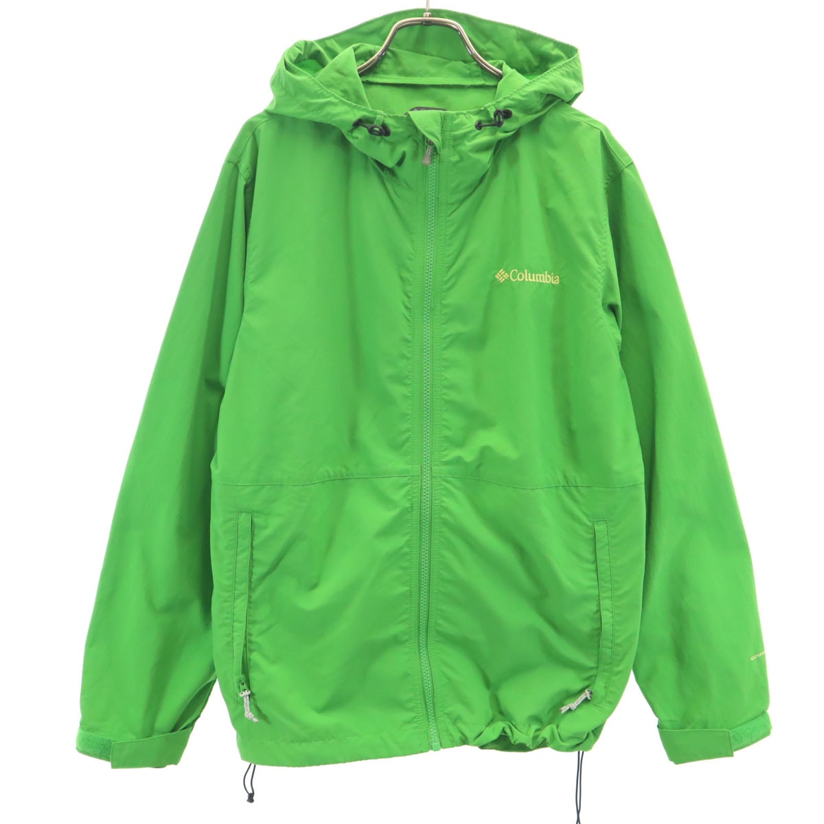 Columbia コロンビア ヘイゼン ジャケット L 黄緑 アウトドア ポケッタブル
