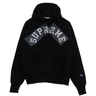 Supreme シュプリーム パーカー 25SS Hooded Sweatshirt フード スウェットシャツ フーディー パーカー ブラック系 S【極上美品】【中古】