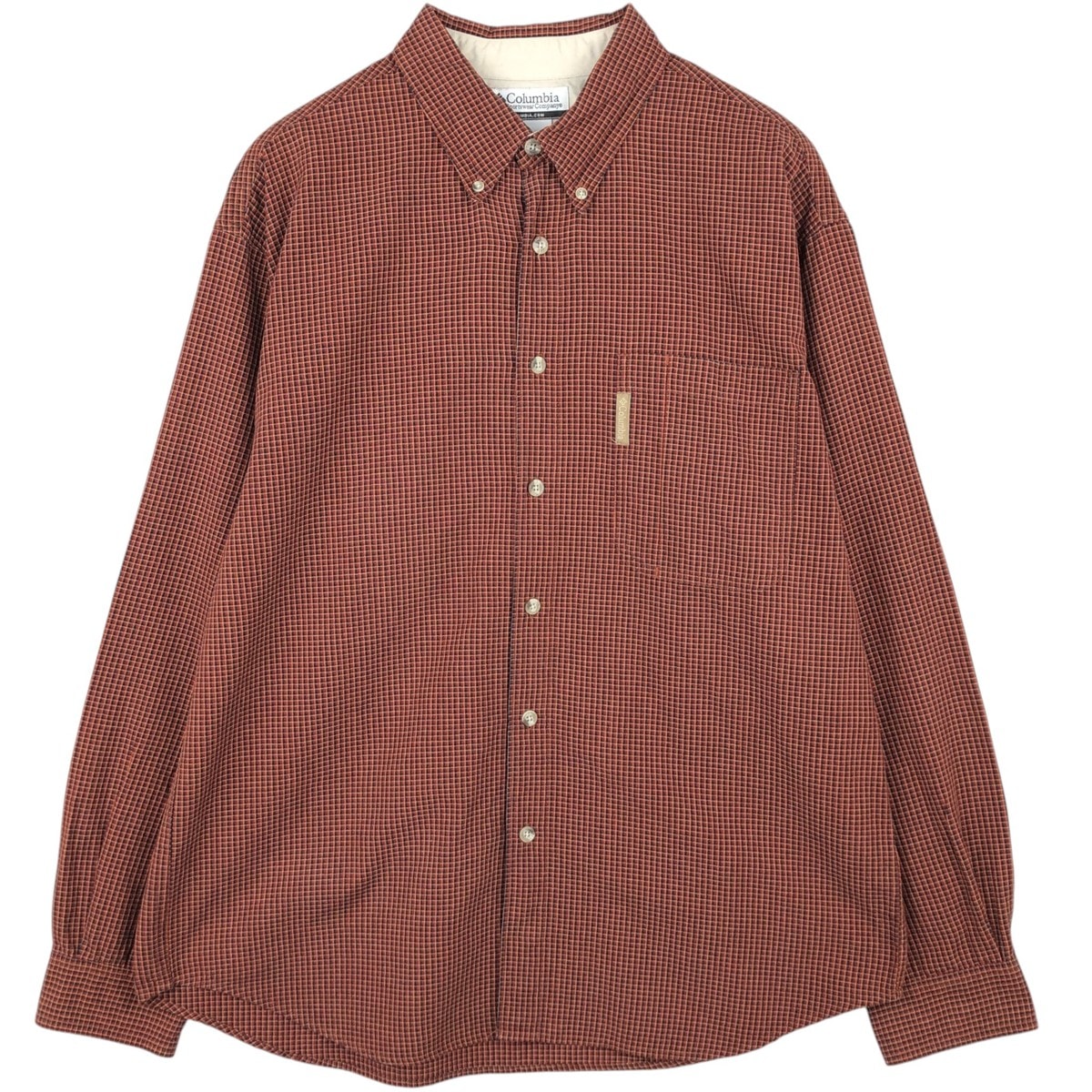 古着 00年代 コロンビア Columbia 長袖 ボタンダウンチェックシャツ メンズL相当/eaa622273