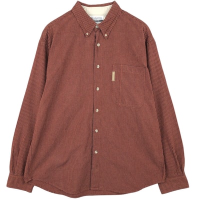 古着 00年代 コロンビア Columbia 長袖 ボタンダウンチェックシャツ メンズL相当/eaa622273