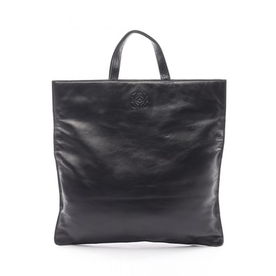 ロエベ LOEWE アナグラム トートバッグ バッグ レザー レディース ブラック系 【中古】