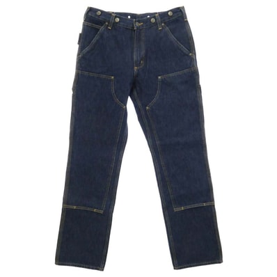 Carhartt カーハート BD3890-M ヘビーウエイト ダブルフロント ロガージーン ダブルニー デニム ペインター パンツ インディゴブルー系【中古】