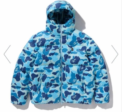 A BATHING APE ABC CAMO DOWN JACKET