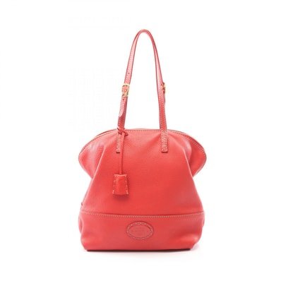 フェンディ FENDI セレリア トゥーバッグ ショルダーバッグ バッグ レザー レディース レッド系 8BN232 【中古】