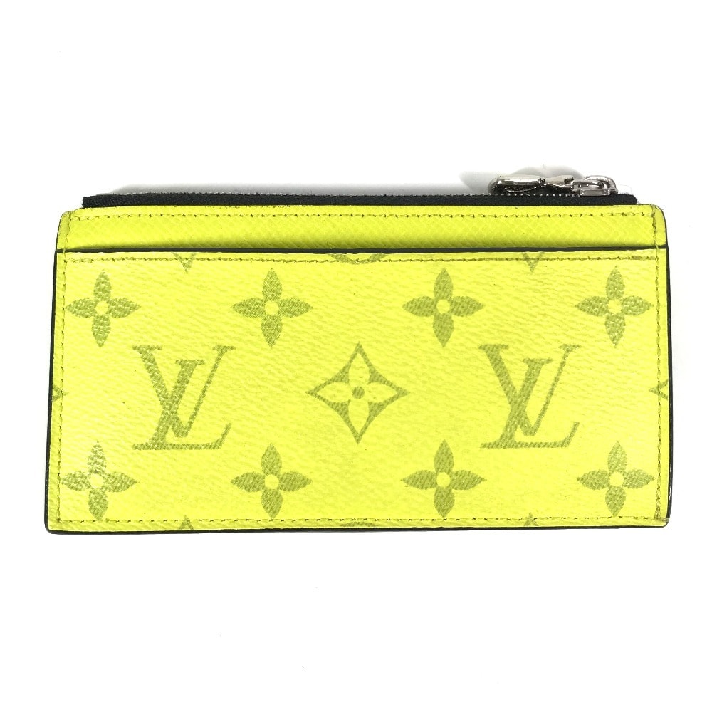 ルイヴィトン LOUIS VUITTON コインカード・ホルダー M30950 タイガラマ 財布 コンパクトウォレット コインケース タイガレザー イエロー