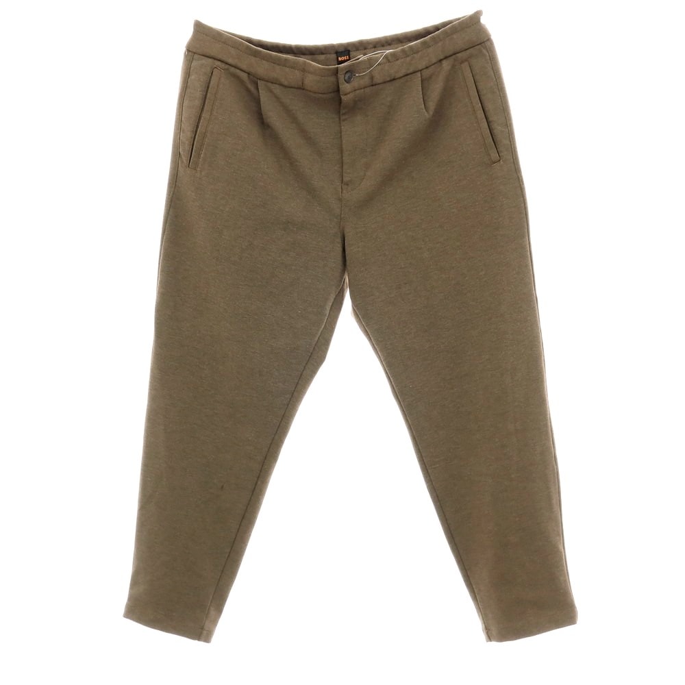 【中古】ボス BOSS ポリエステルレーヨンポリウレタン ジャージー イージーパンツ カーキブラウン【サイズ54】【メンズ】