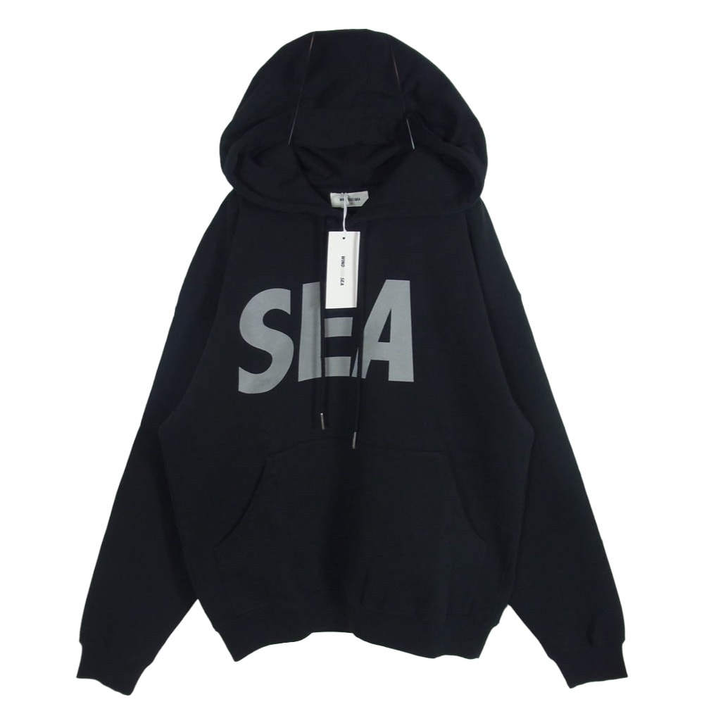 WIND AND SEA ウィンダンシー パーカー WDS-O-OHP-26-Q2-CS-01 OG LOGO HOODIE SWEATSHIRT ロゴ プリント フーディー プルオーバー パーカー ブラック系 S【極上美品】【中古】