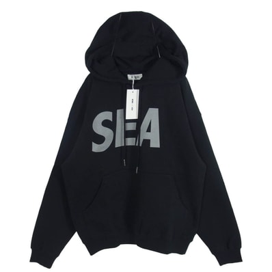 WIND AND SEA ウィンダンシー パーカー WDS-O-OHP-26-Q2-CS-01 OG LOGO HOODIE SWEATSHIRT ロゴ プリント フーディー プルオーバー パーカー ブラック系 S【極上美品】【中古】