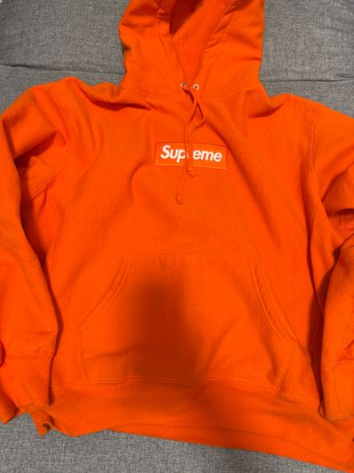 Supreme Box Logo Hooded Sweatshirt "Orange" (24FW)
