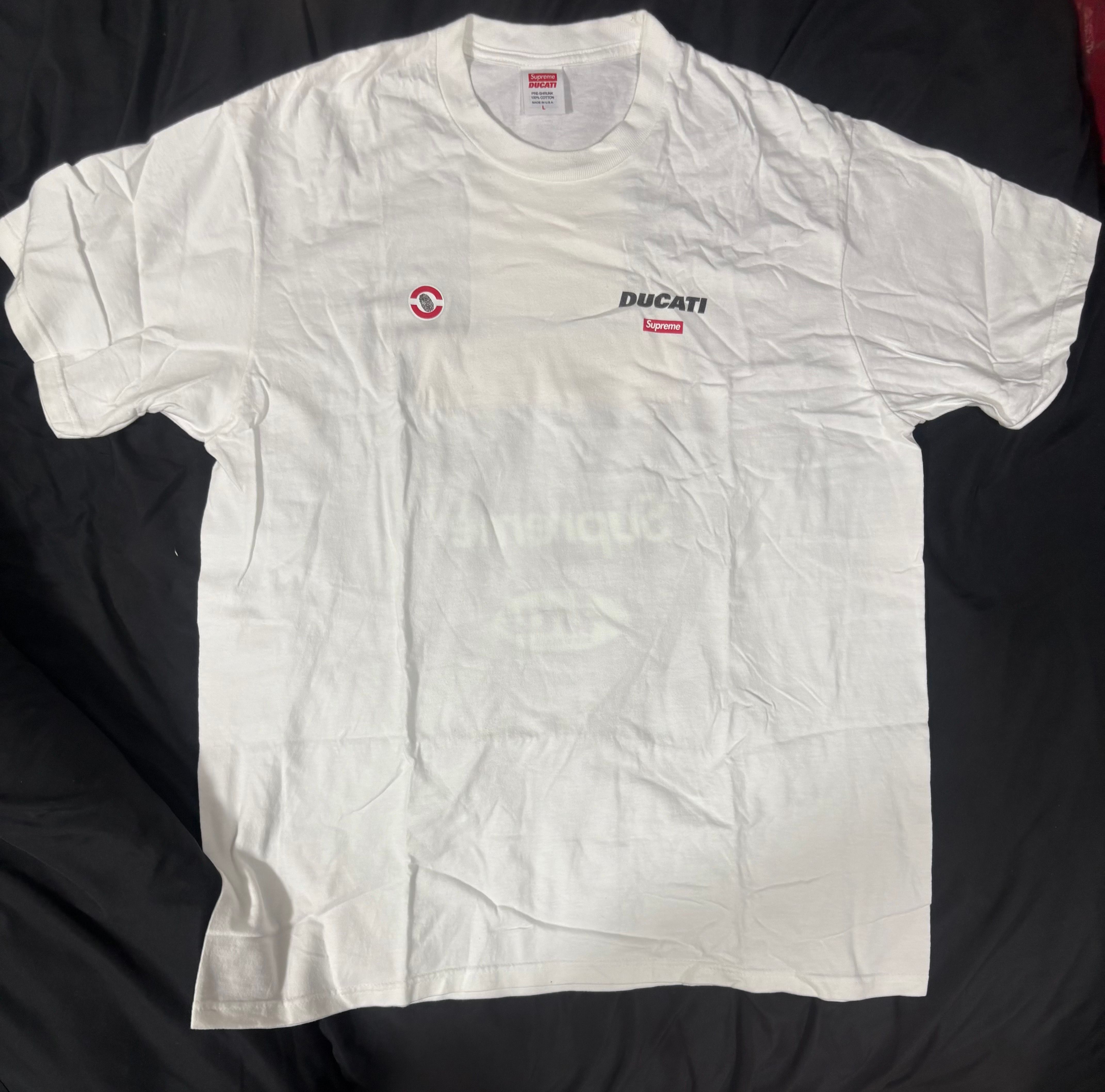 Supreme x Ducati Logos Tee "White"