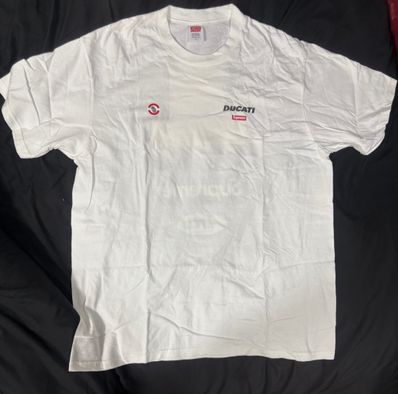 Supreme x Ducati Logos Tee "White"