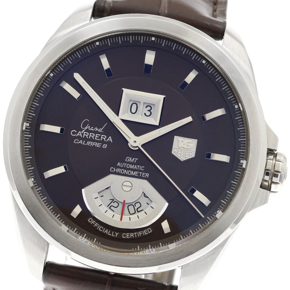 ☆良品  タグホイヤー グランドカレラ GMT WAV5113 メンズ 【中古】