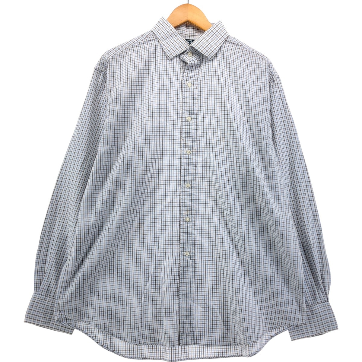 古着 ラルフローレン Ralph Lauren POLO by Ralph Lauren REGENT CLASSIC FIT 長袖 コットンチェックシャツ メンズXL相当/eaa548338