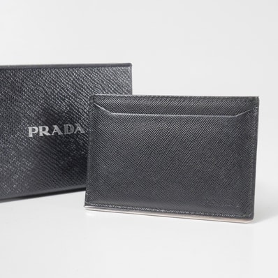 ■美品■PRADA プラダ カードケース サフィアーノレザー イタリア製 ブランド古着【中古】20260528/RA9538