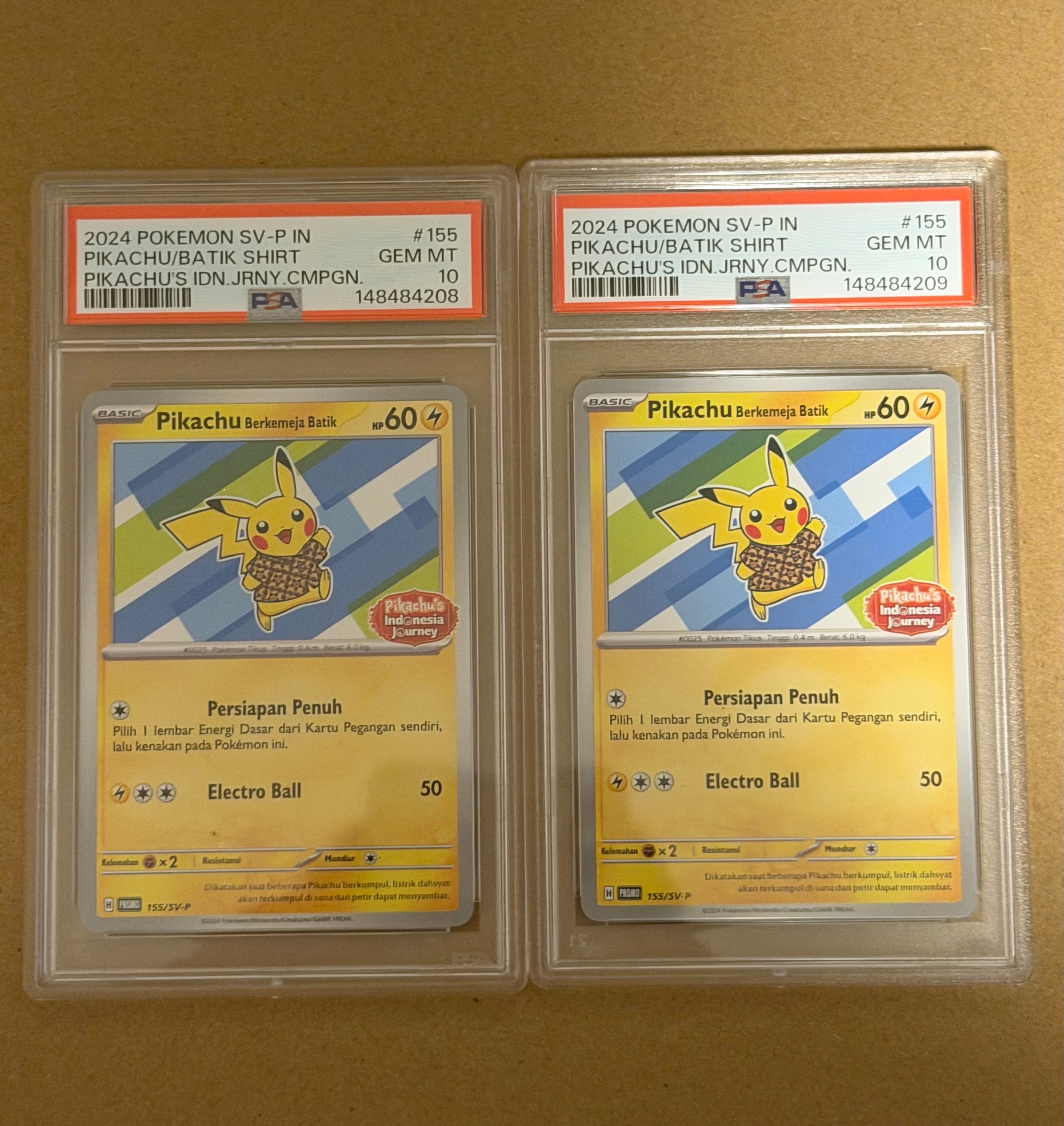 PSA10】バティックシャツを着たピカチュウ (ヒトデマン柄) P [SV-P 155