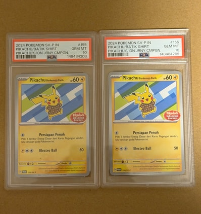 PSA10】バティックシャツを着たピカチュウ (ヒトデマン柄) P [SV-P 155 PSA10】バティックシャツを着たピカチュウ (ヒトデマン柄) P [SV-P 155