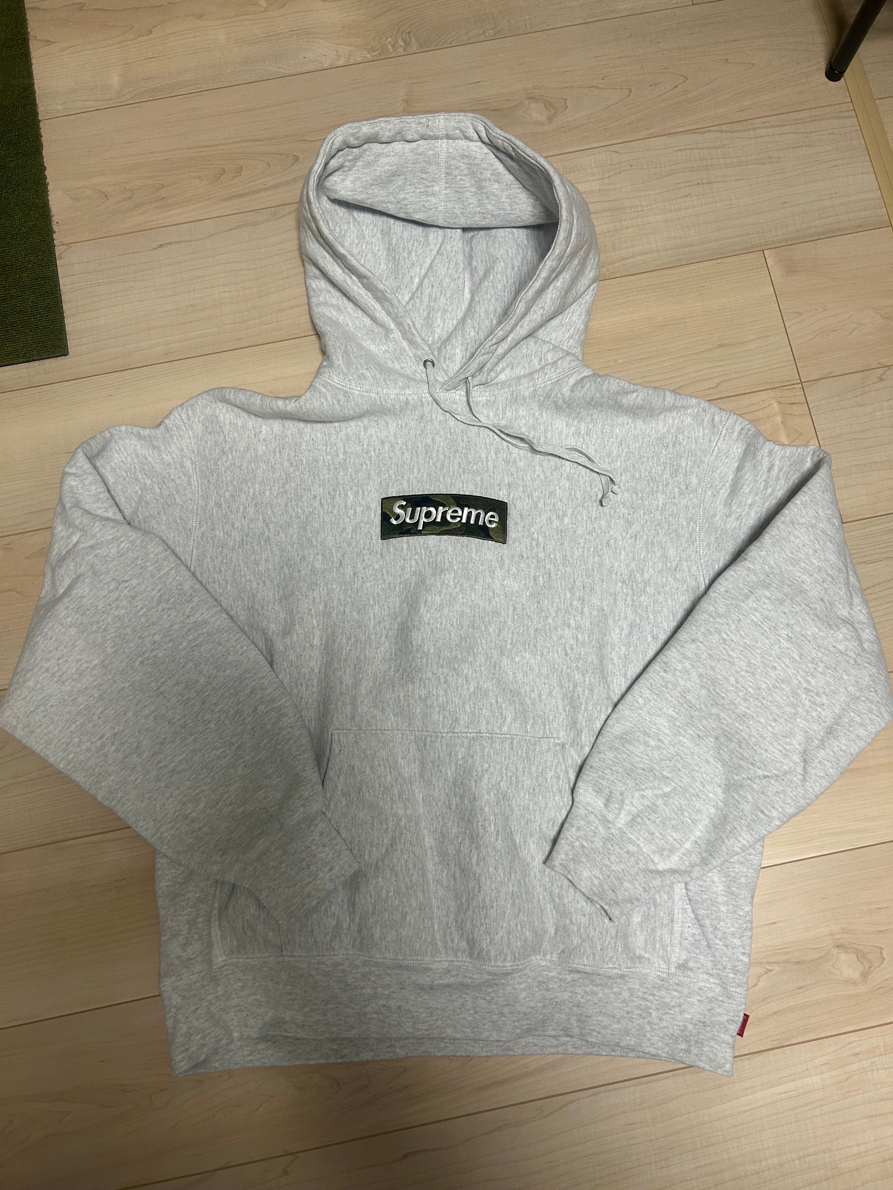 Supreme Box Logo Hooded Sweatshirt "Ash Grey" (23FW)