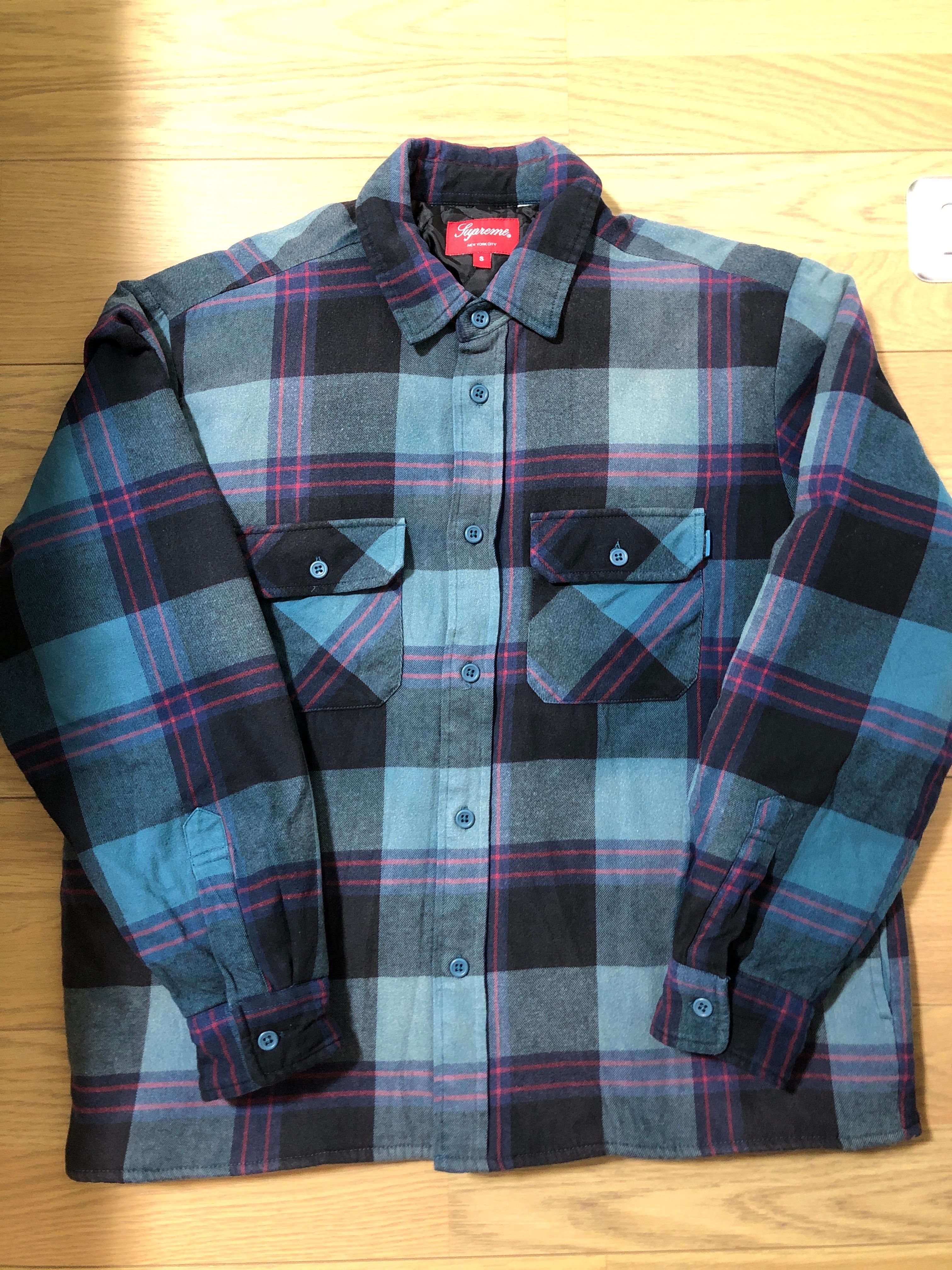 Supreme Quilted Flannel Shirt "Teal"