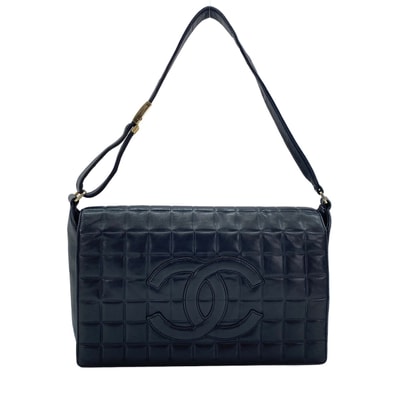 シャネル CHANEL ラムスキン チョコバー 30 ショルダーバッグ【中古】