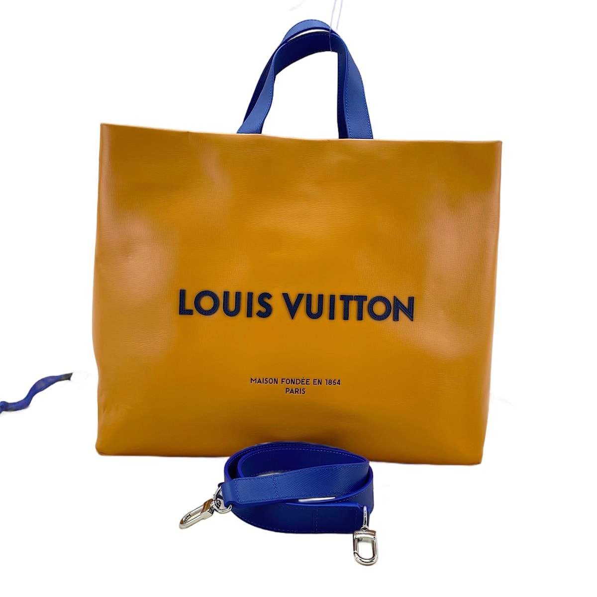 ヴィトン LV レザー ショッパートート MM トートバッグ【中古】