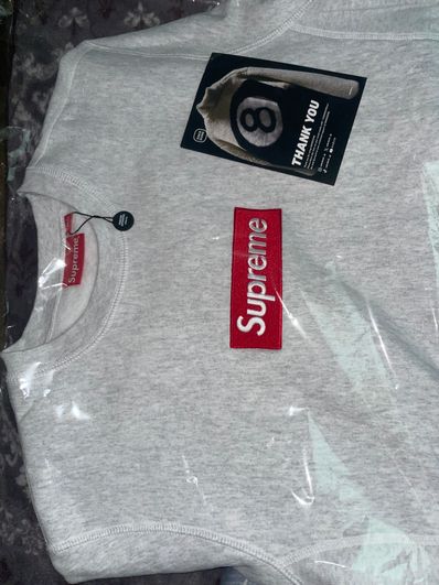 Supreme Box Logo Crewneck Sweatshirt "Ash Grey" (18FW)
