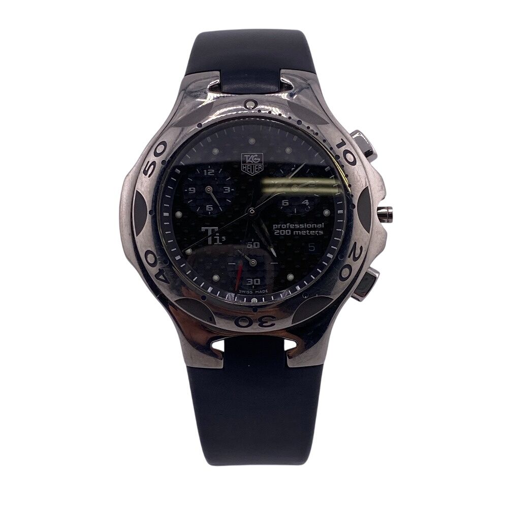 タグホイヤー TAG HEUER 腕時計 キリウム クロノグラフ クォーツ CL1181 ブラック