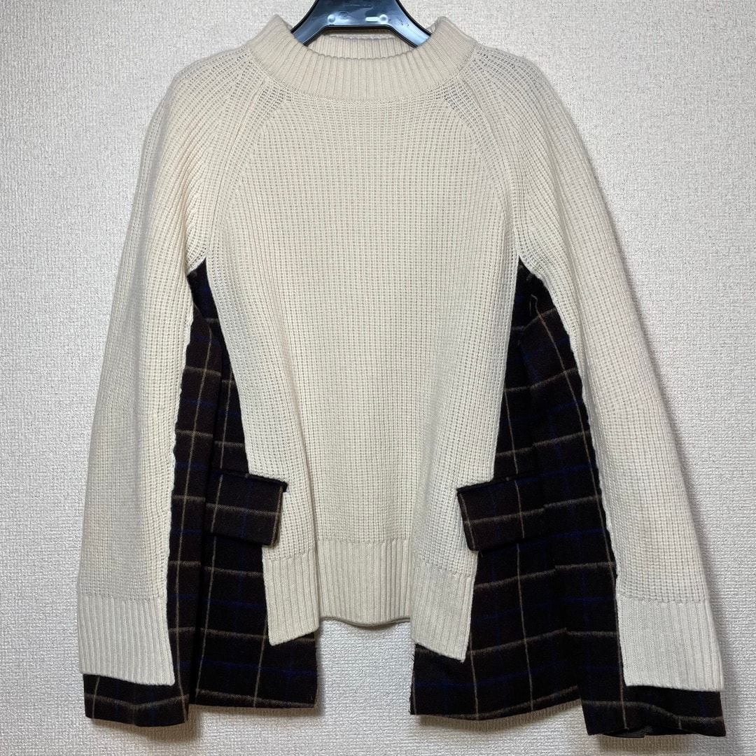sacai サカイ ジャケット ドッキング ニット