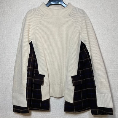 sacai サカイ ジャケット ドッキング ニット
