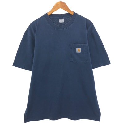 古着 カーハート Carhartt 半袖 ワンポイントロゴポケットTシャツ メンズL相当/eaa564499