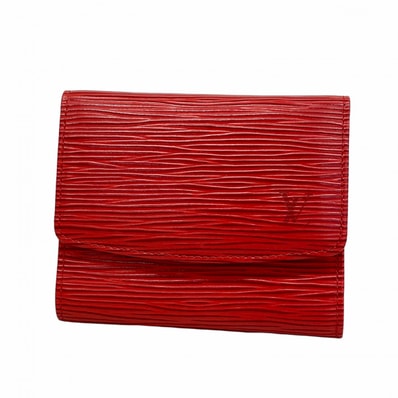 【6fc4133】ルイヴィトン カードケース エピ ポルト12カルトクレディ M63477 カスティリアンレッド【中古】レディース