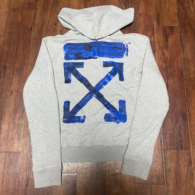 OFF-WHITE Acrylic Arrows Hoodie "Grey"