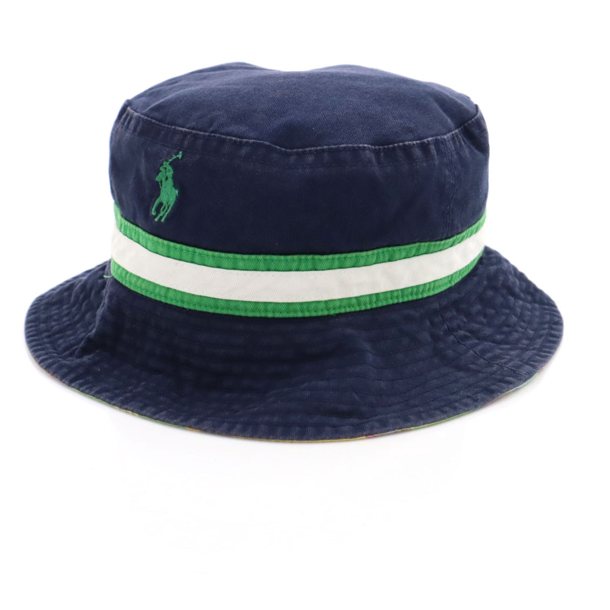 RALPH LAUREN ラルフローレン リバーシブル バケット ハット ネイビー 帽子