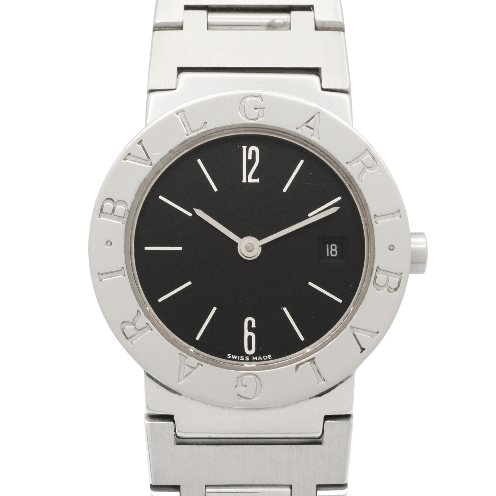 ブルガリ BVLGARI ブルガリ ブルガリ 腕時計 時計 ステンレススチール レディース ブラック系 BB26SSD 【中古】