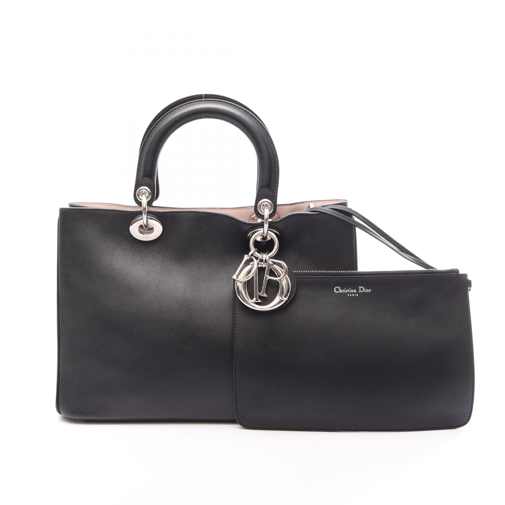 ディオール Dior ディオリッシモ ハンドバッグ バッグ レザー レディース ブラック系 【中古】